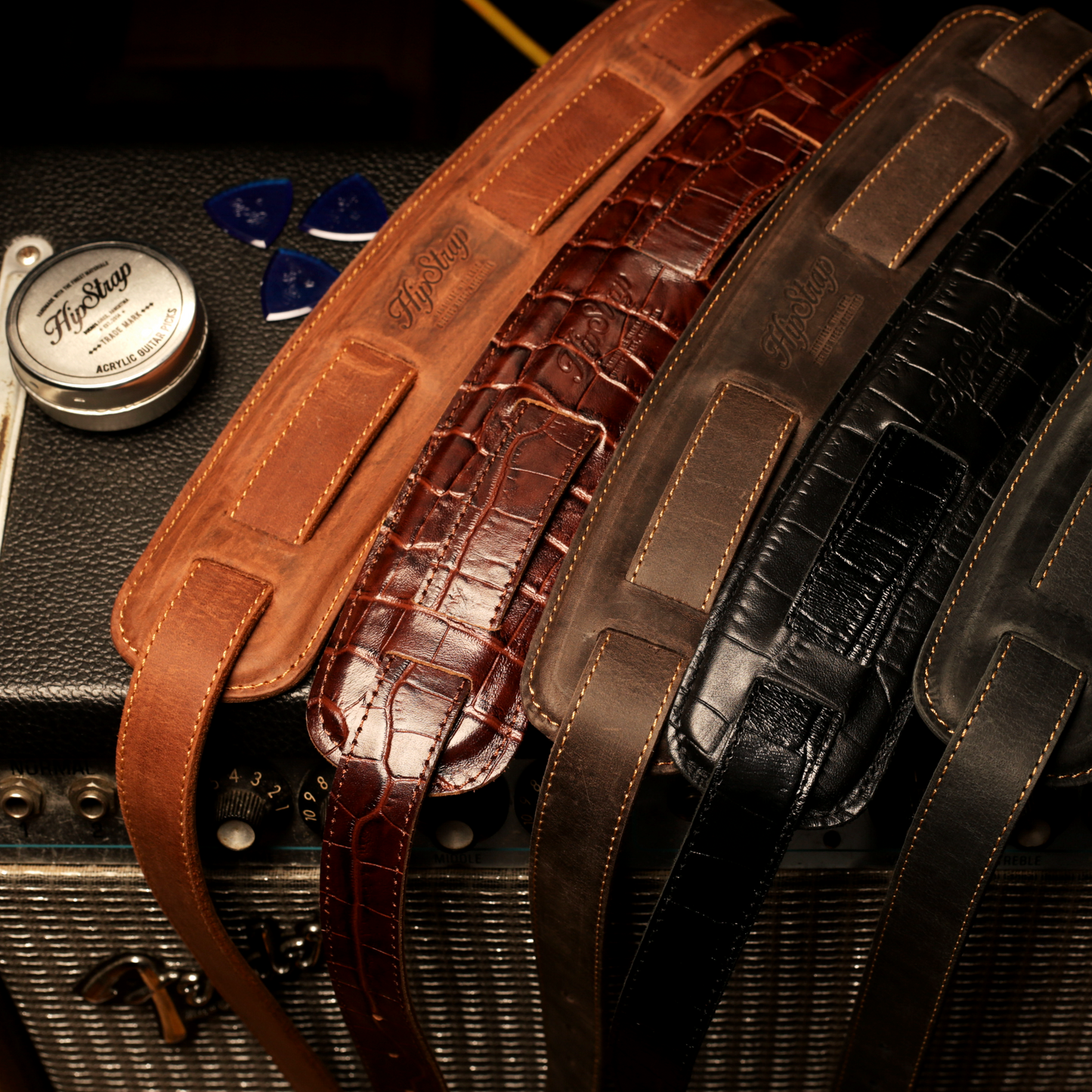 "The 1950" Strap - Bourbon Alligator