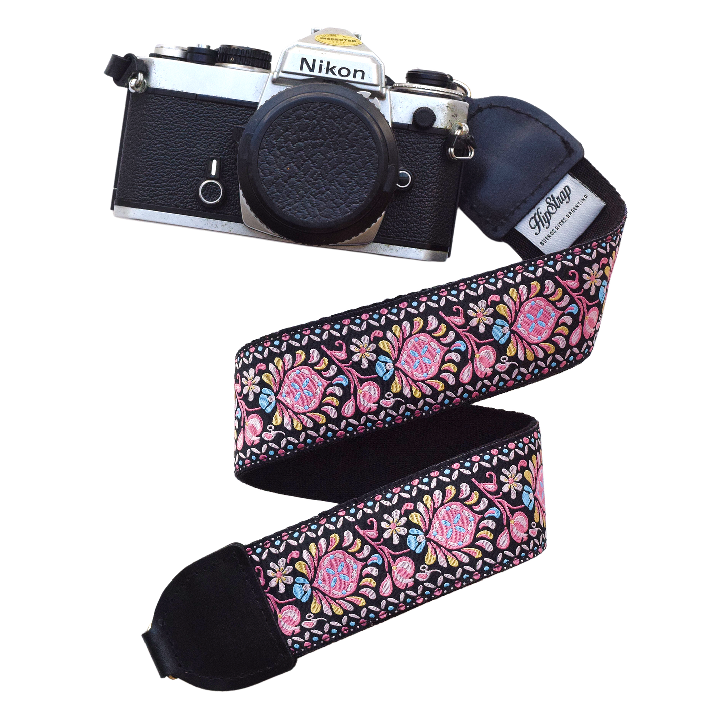Coral Haze Vintage Inspired Camera Strap
