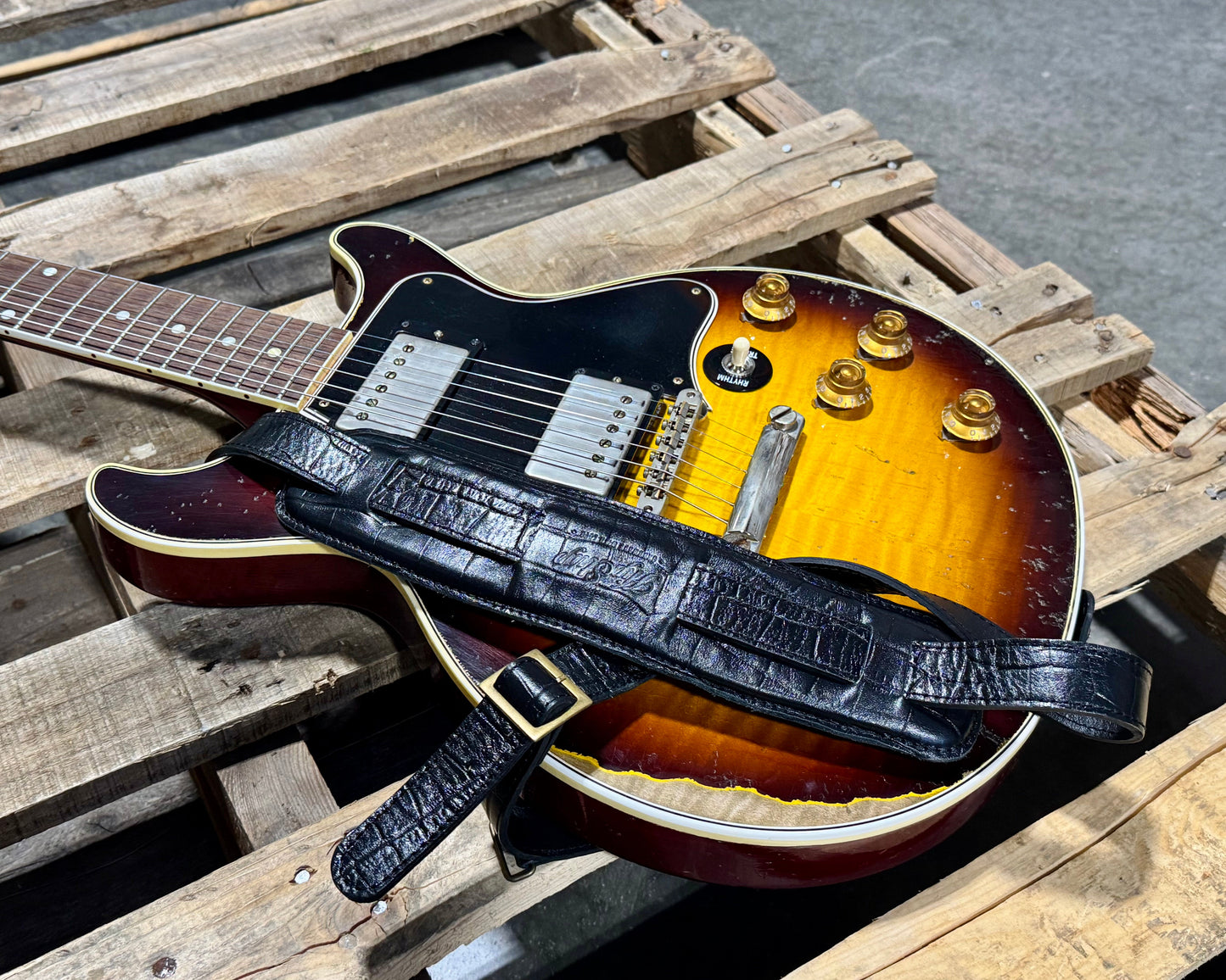 "The 1950" Strap - Black Alligator