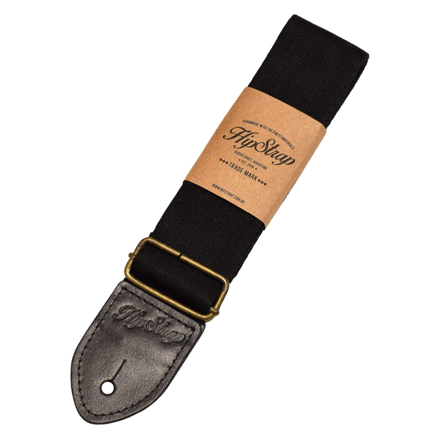 Minimal Black Guitar Strap