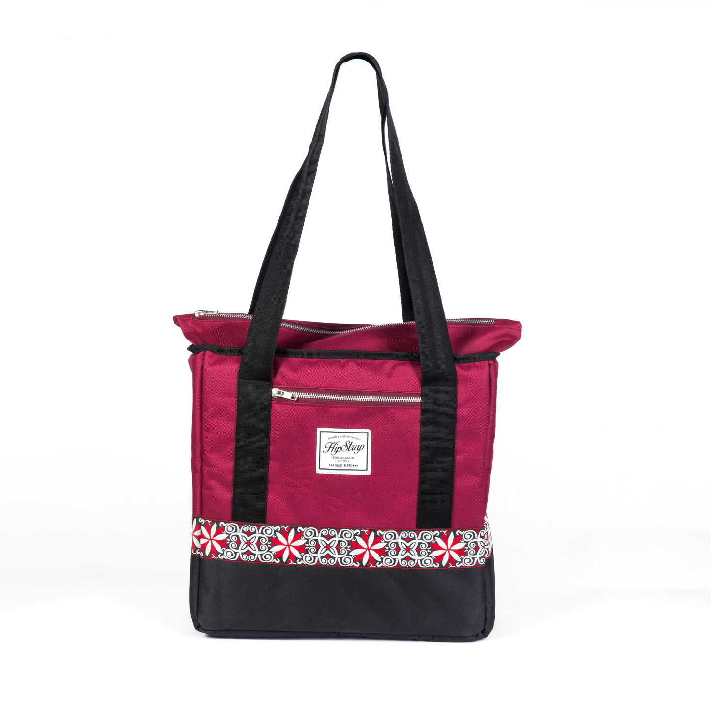 Vinyl Record Tote Bag - Celtic Star Burgundy