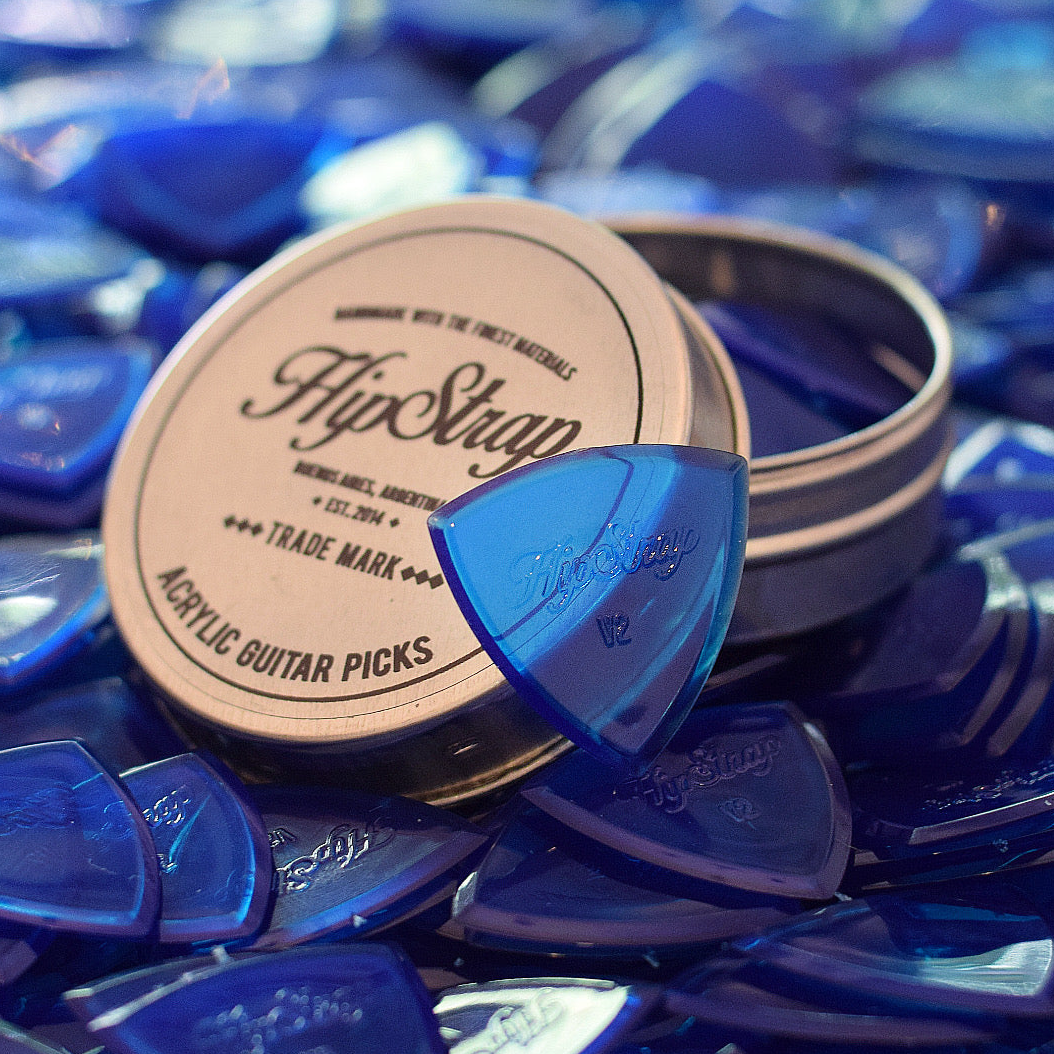 V2 Premium Acrylic Guitar Picks - 12 Pack with Tin Case