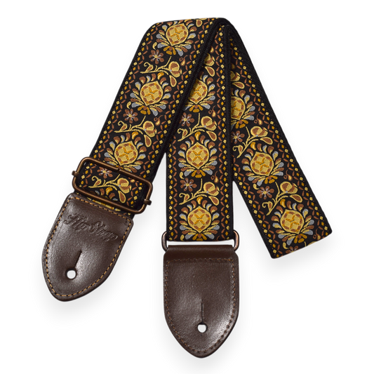 Gold Haze Vintage Inspired Guitar Strap