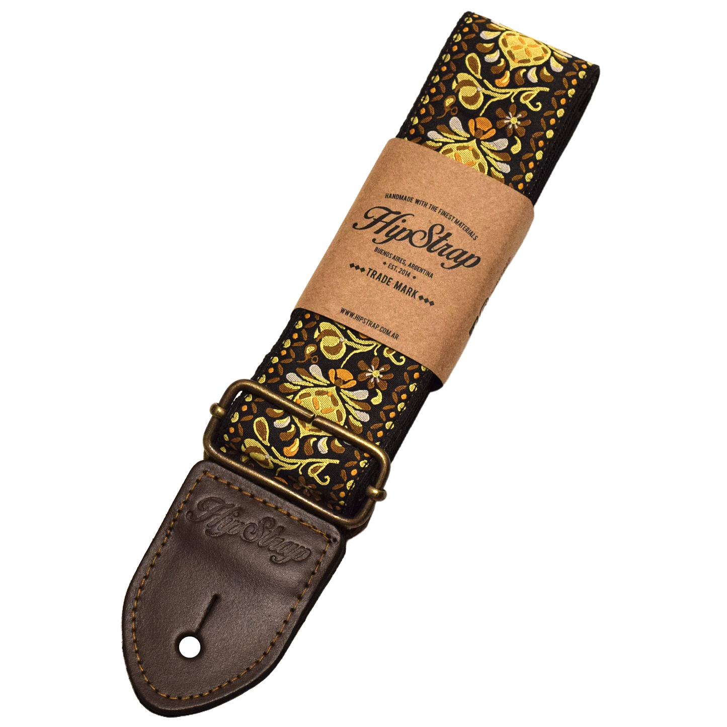 Gold Haze Vintage Inspired Guitar Strap