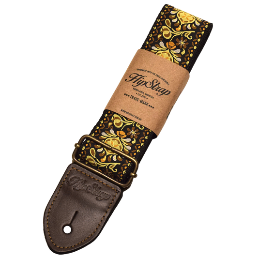 Gold Haze Vintage Inspired Guitar Strap