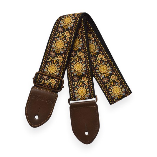 Gold Haze Vintage Inspired Guitar Strap