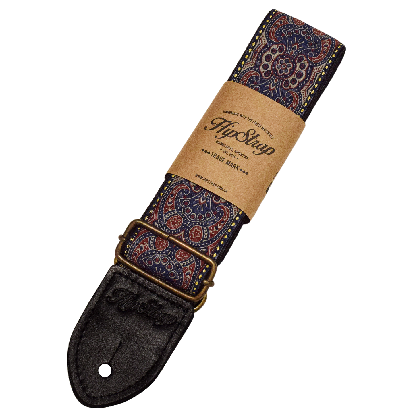 Kashmir Midnight Vintage Inspired Guitar Strap