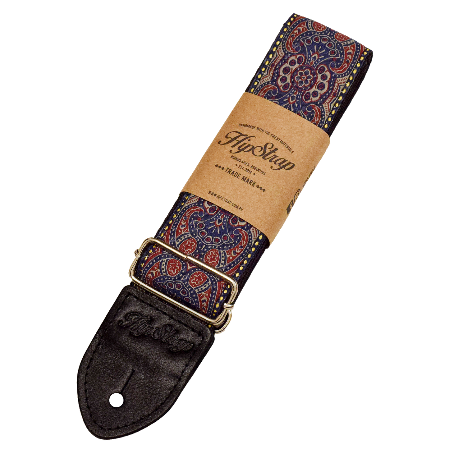 Kashmir Midnight Vintage Inspired Guitar Strap