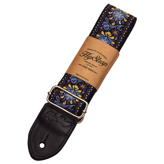 Purple Haze Vintage Inspired Guitar Strap