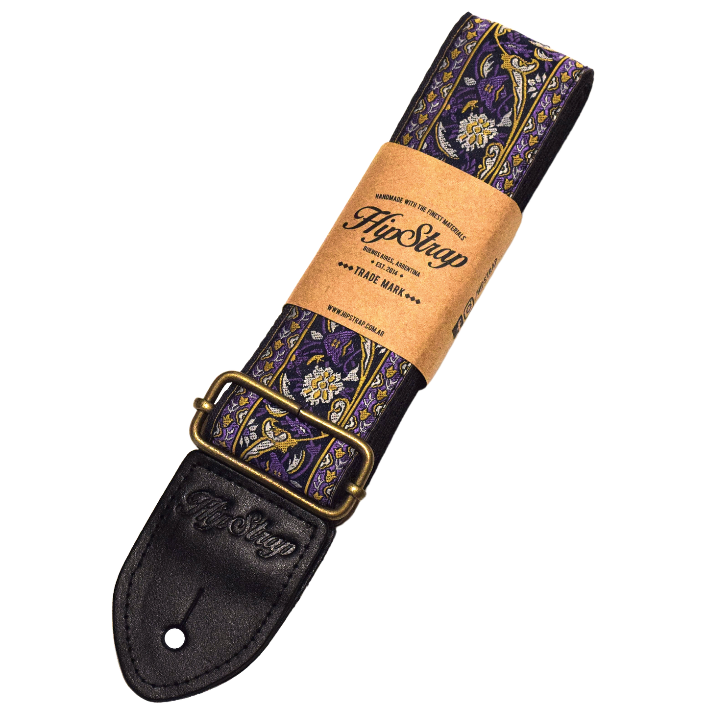 Purpleheart Vintage Inspired Guitar Strap