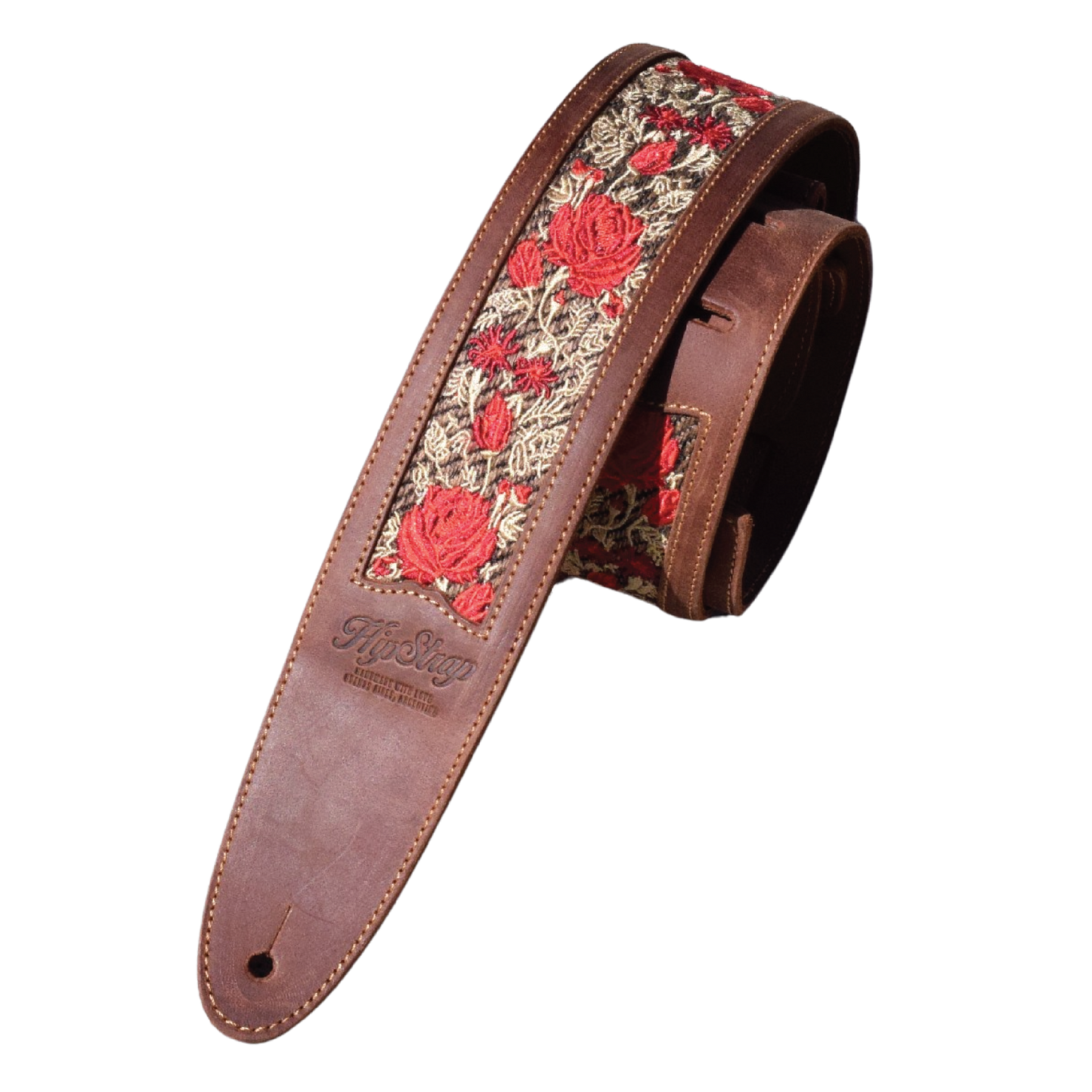 "Red Roses" Aged Rust- Custom Shop Strap