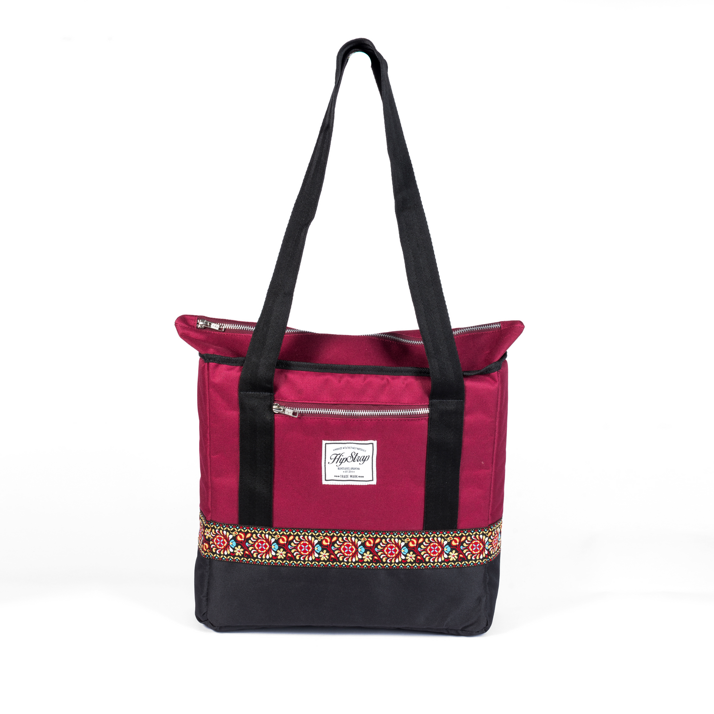 Vinyl Record Tote Bag - Red Haze Burgundy