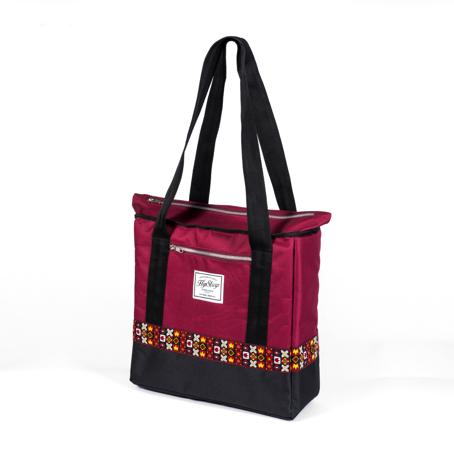 Vinyl Record Tote Bag - Woodstock Red Burgundy